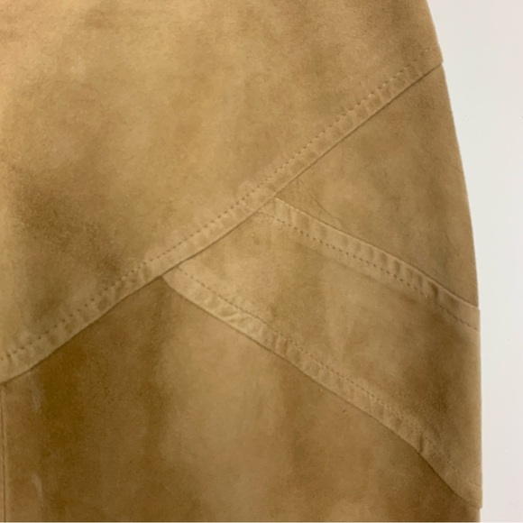 Vintage Danier 90s Y2K Suede Pencil Skirt - Picture 3 of 6